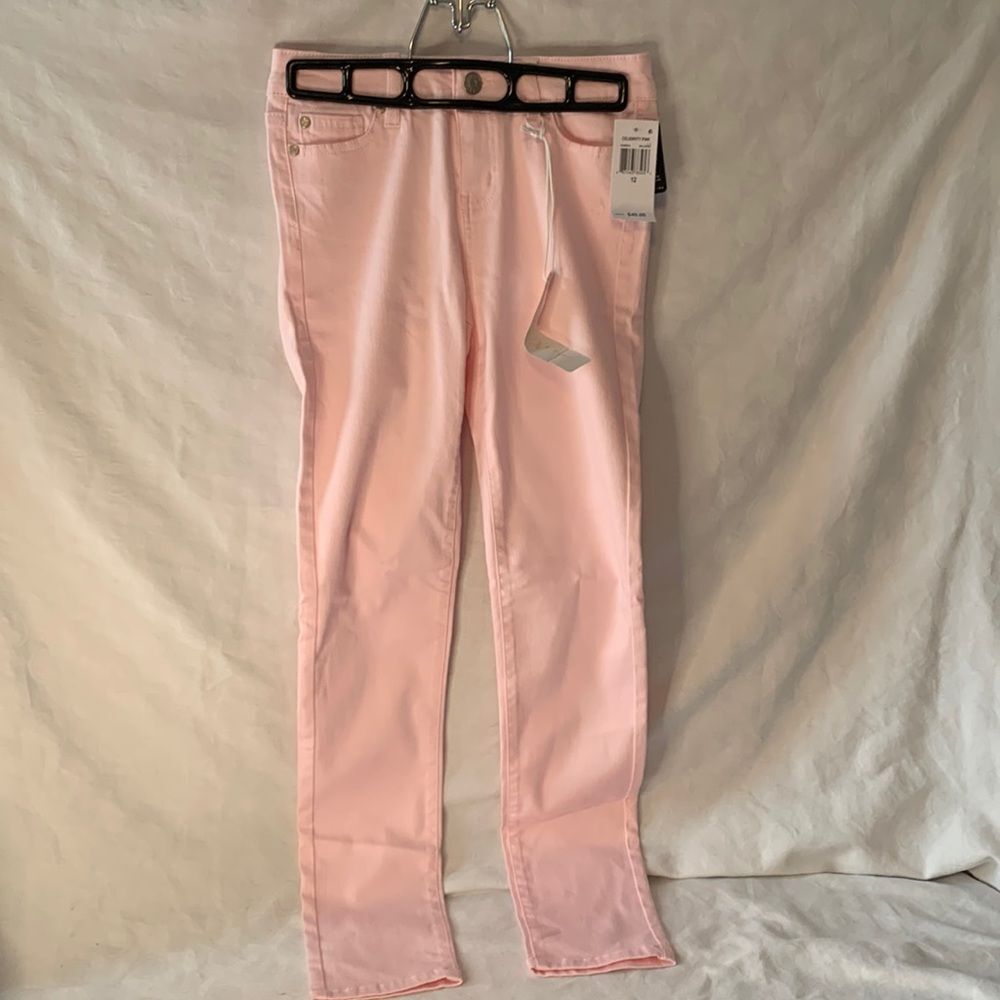 NWT Celebrity in Pink Light Pink Pants Size 12 Skinny Girls